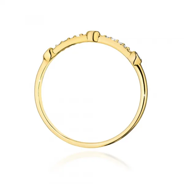 Blink-Blink Zlatý prsteň s diamantami 0.04 ct1695ZDB