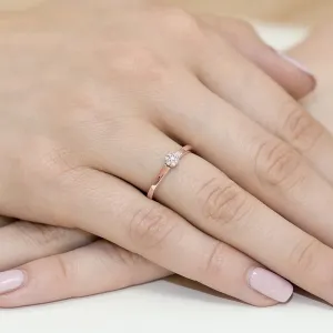 Blink-Blink Prsteň z ružového zlata s diamantami 0.04 ct1678RDB