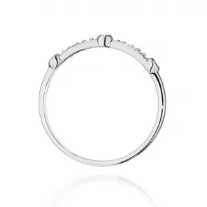Blink-Blink Zlatý prsteň z bieleho zlata s diamantami 0.04 ct1695BDB