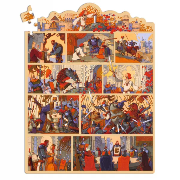 Rozprávkové puzzle - Kráľ Artuš - 100 ks
