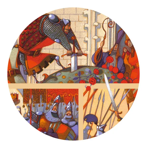 Rozprávkové puzzle - Kráľ Artuš - 100 ks