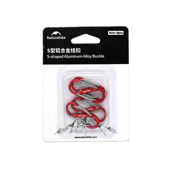 Naturehike S-Type kempingová karabína Varianta produktu: 9 cm / 1 kus