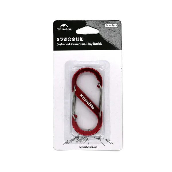 Naturehike S-Type kempingová karabína Varianta produktu: 4 cm / 4 kusy