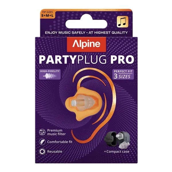 Alpine PartyPlug Pro Natural Chrániče 21 dB 1 pár Farba: Čierna