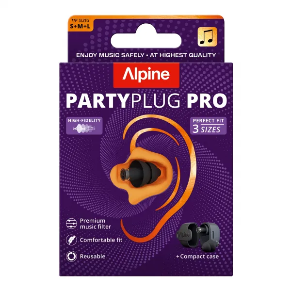 Alpine PartyPlug Pro Natural Chrániče 21 dB 1 pár Farba: Čierna