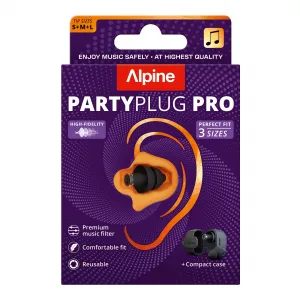 Alpine PartyPlug Pro Natural Chrániče 21 dB 1 pár Farba: Čierna