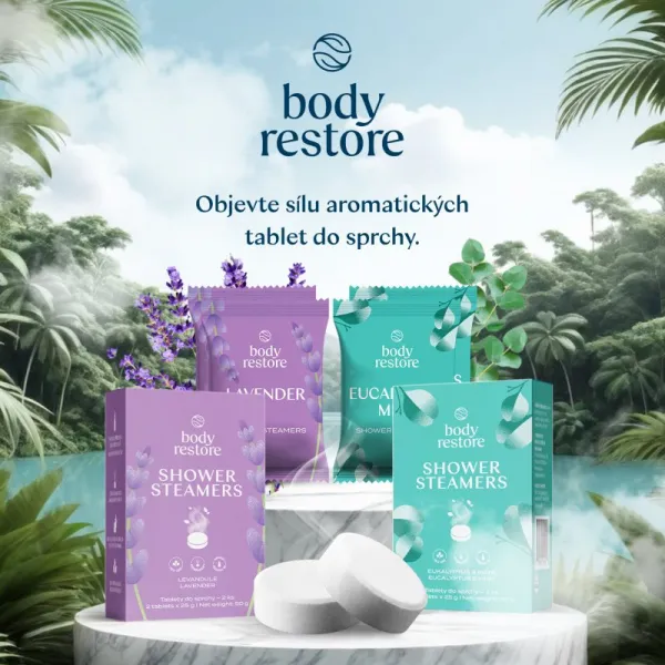 Body Restore Lavender Shower Steamers tablety do sprchy s vôňou levandule 2x25 g