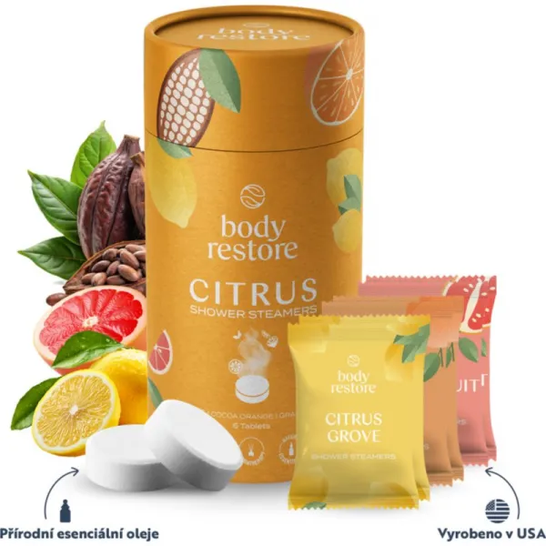 Body Restore Citrus Shower Steamers tablety do sprchy 6 ks