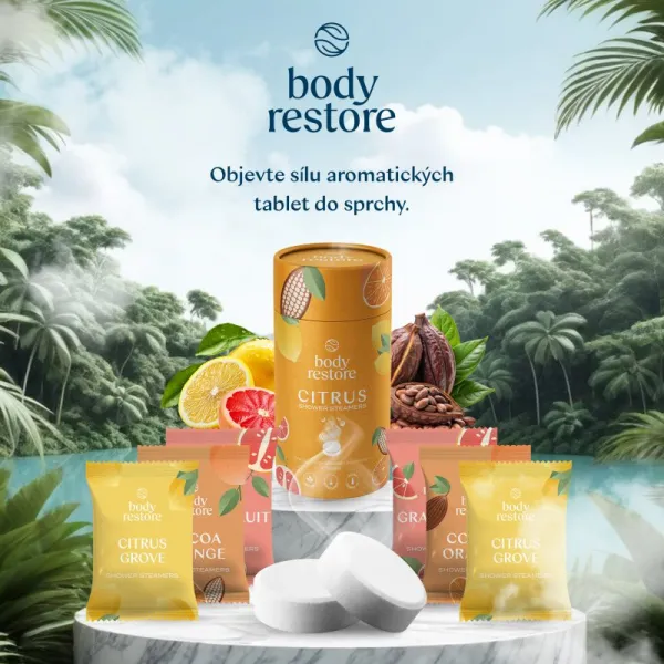Body Restore Citrus Shower Steamers tablety do sprchy 6 ks