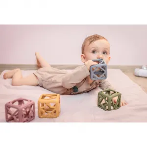 Zopa Silicone Teether Square hryzadielko 0 m+ Mustard Yellow 1 ks