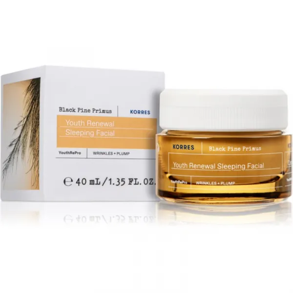 Korres Black Pine Primus nočný pleťový krém proti príznakom starnutia 40 ml