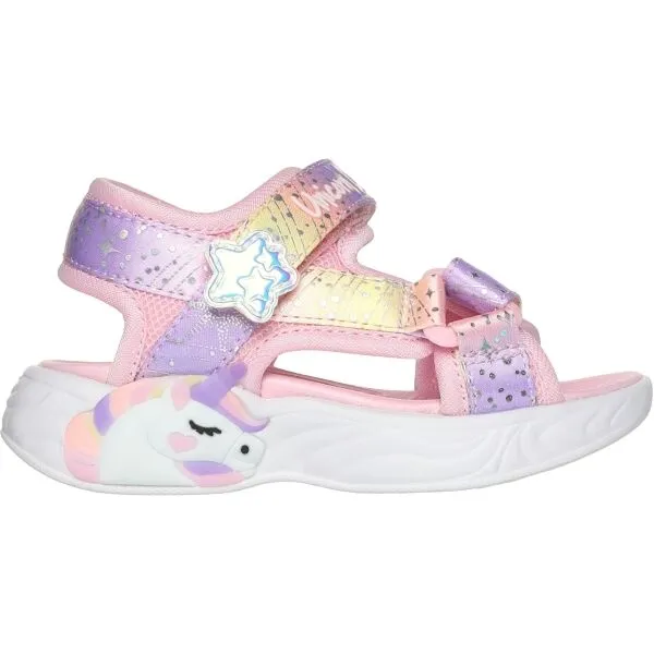 Skechers UNICORN DREAMS - MAJESTIC BLISS Dievčenské sandále, ružová, veľkosť