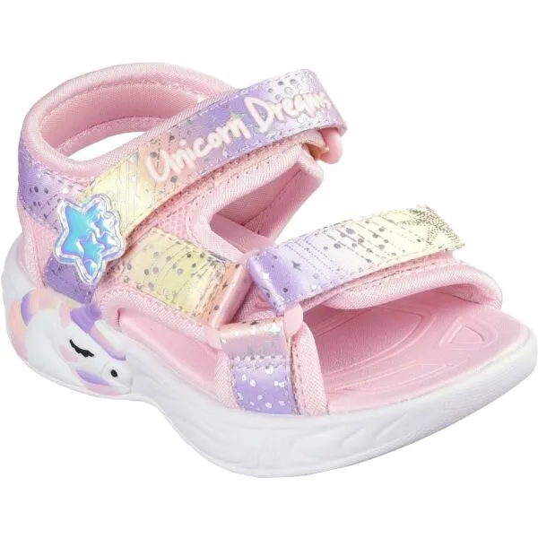 Skechers UNICORN DREAMS - MAJESTIC BLISS Dievčenské sandále, ružová, veľkosť