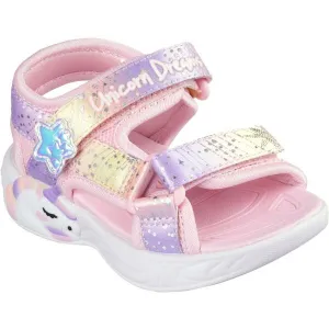 Skechers UNICORN DREAMS - MAJESTIC BLISS Dievčenské sandále, ružová, veľkosť