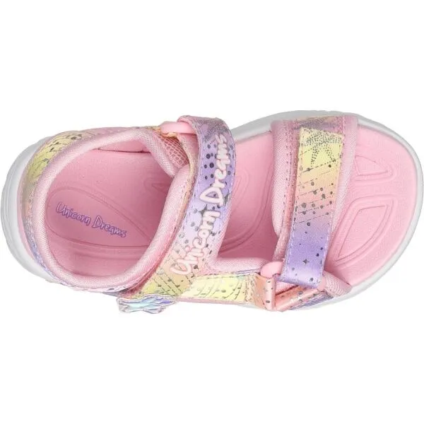 Skechers UNICORN DREAMS - MAJESTIC BLISS Dievčenské sandále, ružová, veľkosť