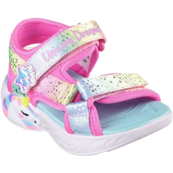Skechers UNICORN DREAMS - MAJESTIC BLISS Dievčenské sandále, ružová, veľkosť