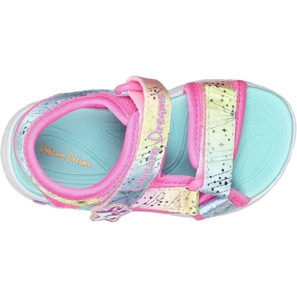 Skechers UNICORN DREAMS - MAJESTIC BLISS Dievčenské sandále, ružová, veľkosť