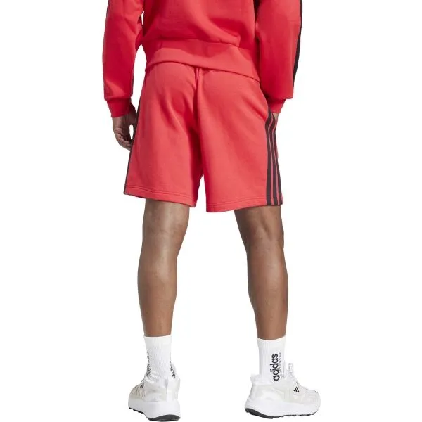 adidas ESSENTIALS 3-STRIPES SHORTS Pánske kaťasy, červená, veľkosť XXL