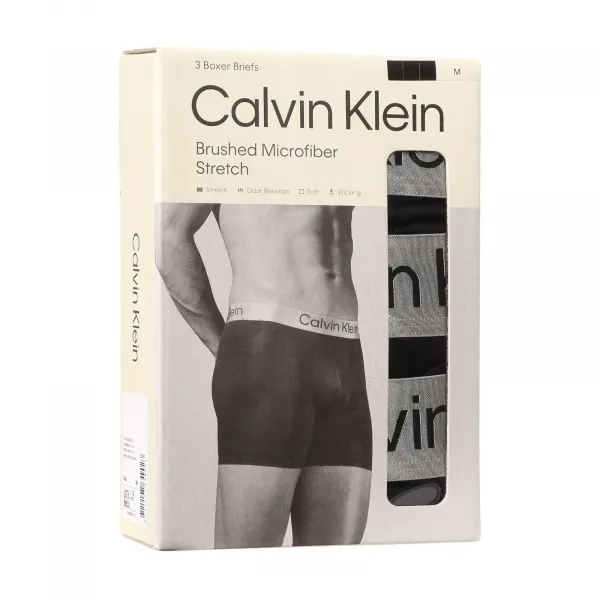 3PACK pánske boxerky Calvin Klein čierne (NB4124-UB1) S, trenky