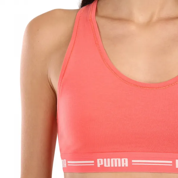 Dámska športová podprsenka Puma růžová (604022001 025) S