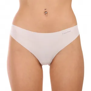 3PACK dámske tangá Calvin Klein bezšvová viacfarebná (QD3558E-WAK) S