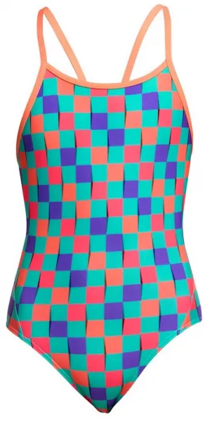 Funkita flip flop diamond back one piece girls 176cm