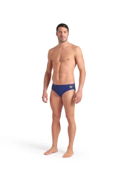 Arena feel bright glare briefs navy/artic lime s - uk32