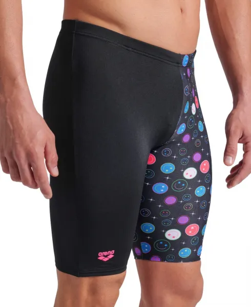 Arena performance funny prints contour swim jammer black multi xxs -