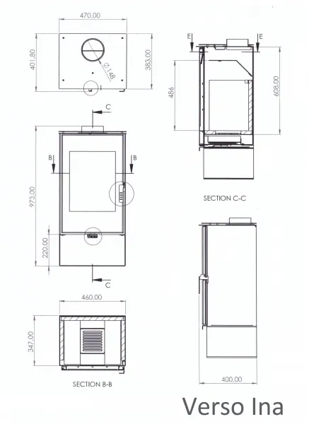 Krbové kachle VERSO Ina HO7121