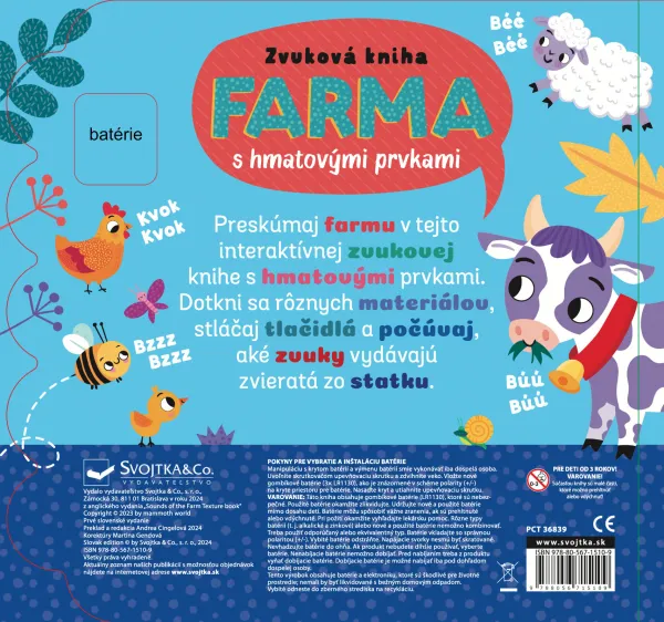 Farma Zvuková kniha s hmatovými prvkami