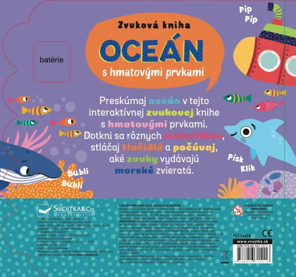 Oceán Zvuková kniha s hmatovými prvkami