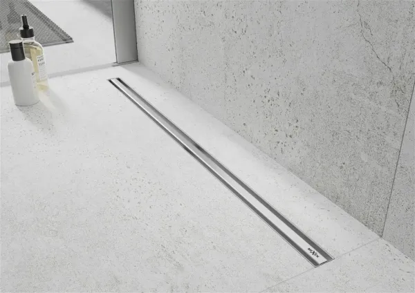 MEXEN - Flat 360° Slim podlahový žľab 140, nerez 1041140