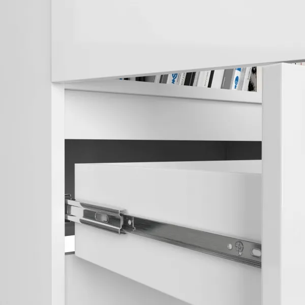 Ak furniture Skriňa Rexa 60 cm biela lesk
