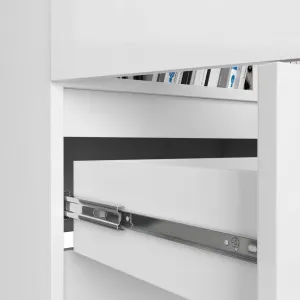 Ak furniture Skriňa Rexa 60 cm biela lesk