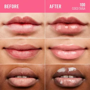 Rimmel Thrill Seeker Glassy Gloss lesk na pery pre väčší objem odtieň 100 Coco Suga 10 ml