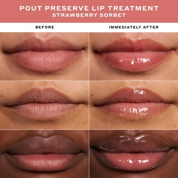 OLEHENRIKSEN Pout Preserve Peptide Lip Treatment hydratačný lesk na pery odtieň Strawberry Sorbet 12 ml