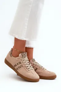 Zazoo N1068 Semišové Nízke Dámske Tenisky Beige