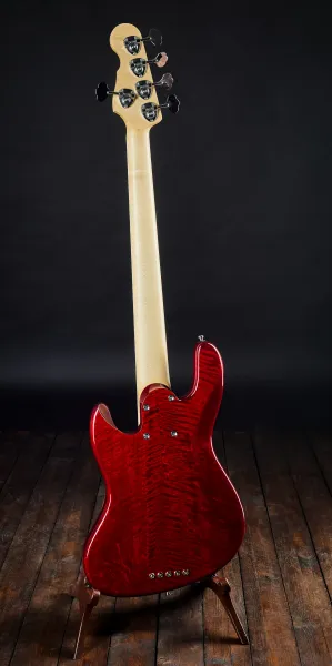 Papež Jazz Bass 5 Custom Trans Red
