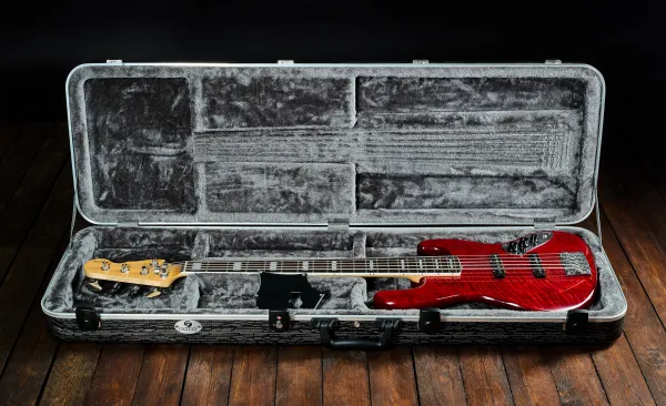 Papež Jazz Bass 5 Custom Trans Red