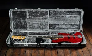 Papež Jazz Bass 5 Custom Trans Red