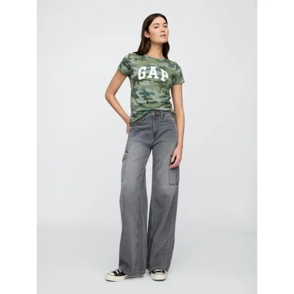 GAP CLASSIC Dámske tričko, khaki, veľkosť