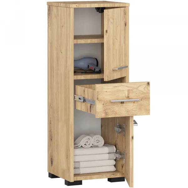 Ak furniture Koupelnová skříňka FIN dub artisan