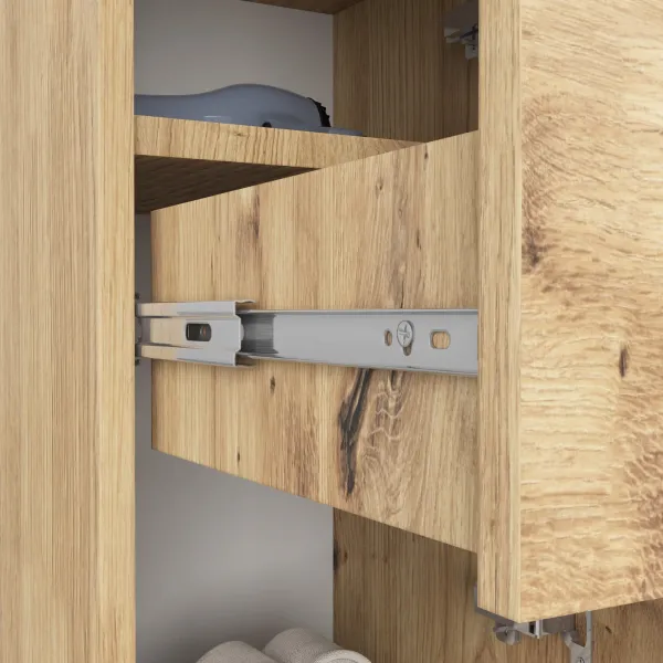 Ak furniture Koupelnová skříňka FIN dub artisan