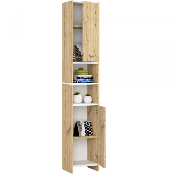 Ak furniture Koupelnová skříňka BETI 180 cm dub artisan/bílá