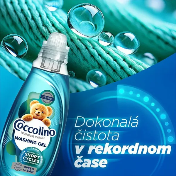 Coccolino Wonder Wash Speed Clean tekutý prací prípravok 37 praní 1480 ml 1ks