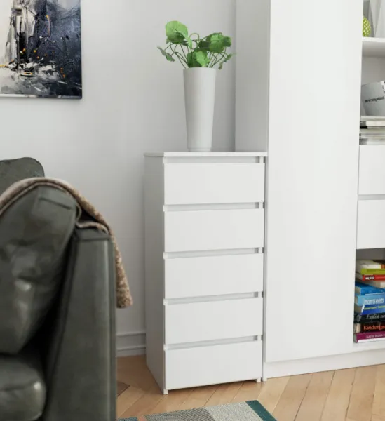 Ak furniture Komoda CL5 40 cm bílá