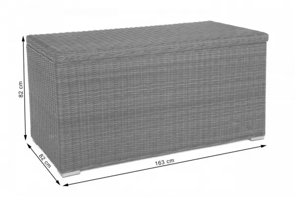 Záhradný úložný box polyratan 1037 l
