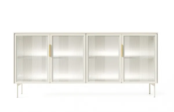 ArtLas Komoda NAIRE 4D s LED osvetlením | cashmere