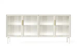 ArtLas Komoda NAIRE 4D s LED osvetlením | cashmere