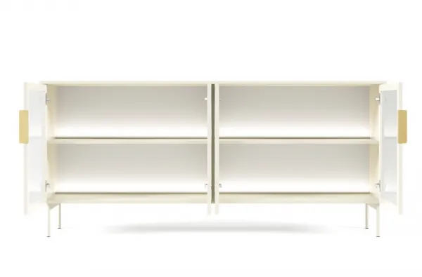 ArtLas Komoda NAIRE 4D s LED osvetlením | cashmere